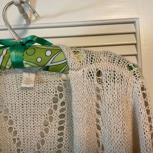 Open Weave Long Sweater